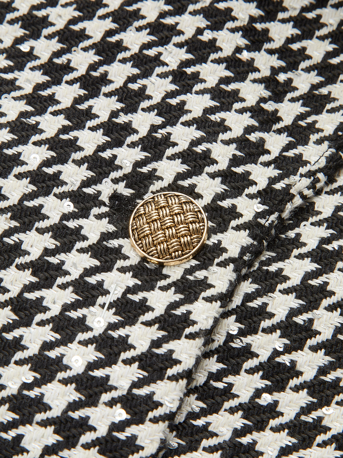 Retro Yaka Düğmeli Blazer Ceket