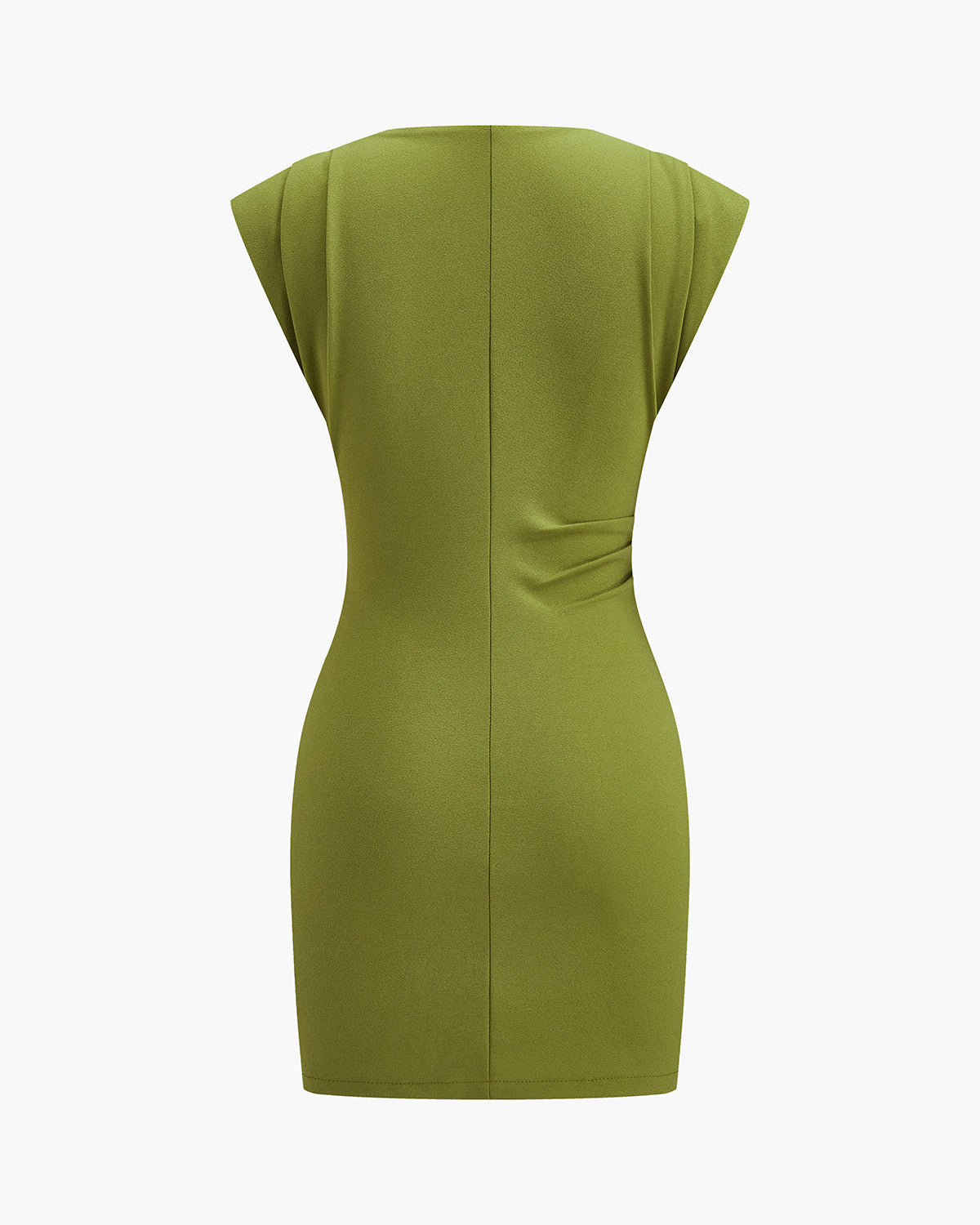 Drapeli Detaylı Kolsuz Elbise