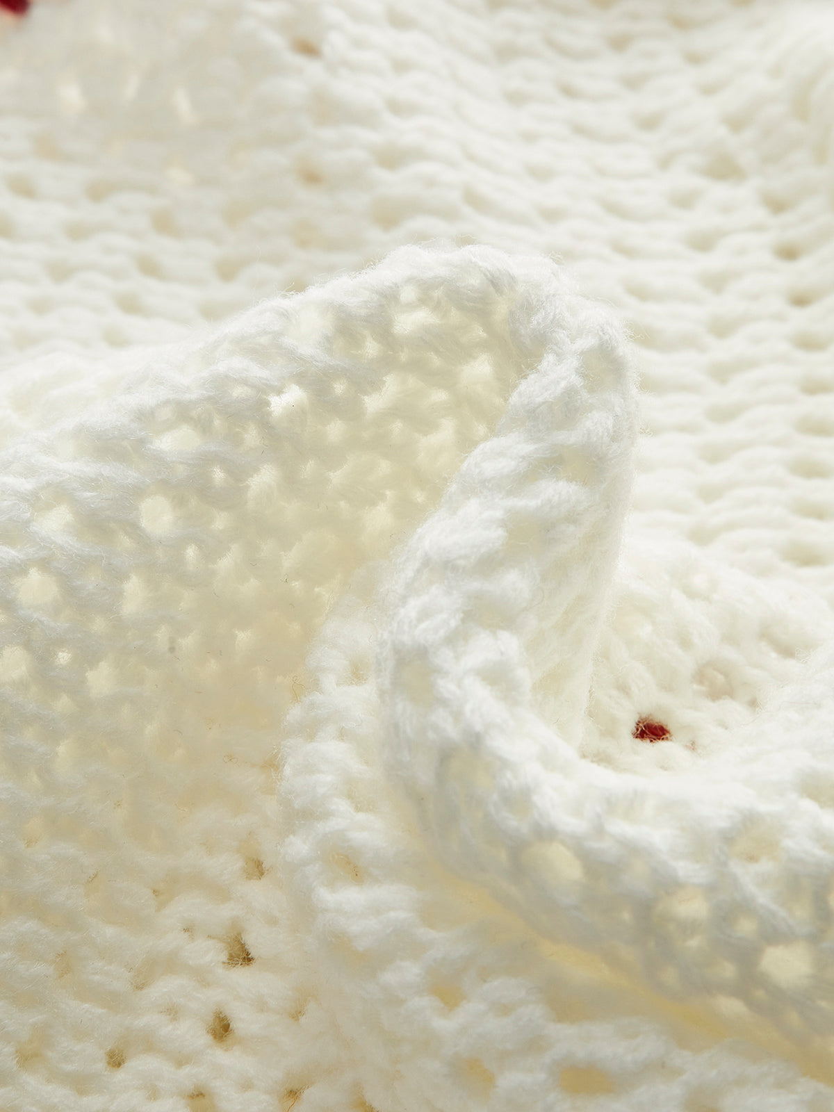 Düğmeli Kontrast Renkli Kroşe Yelek