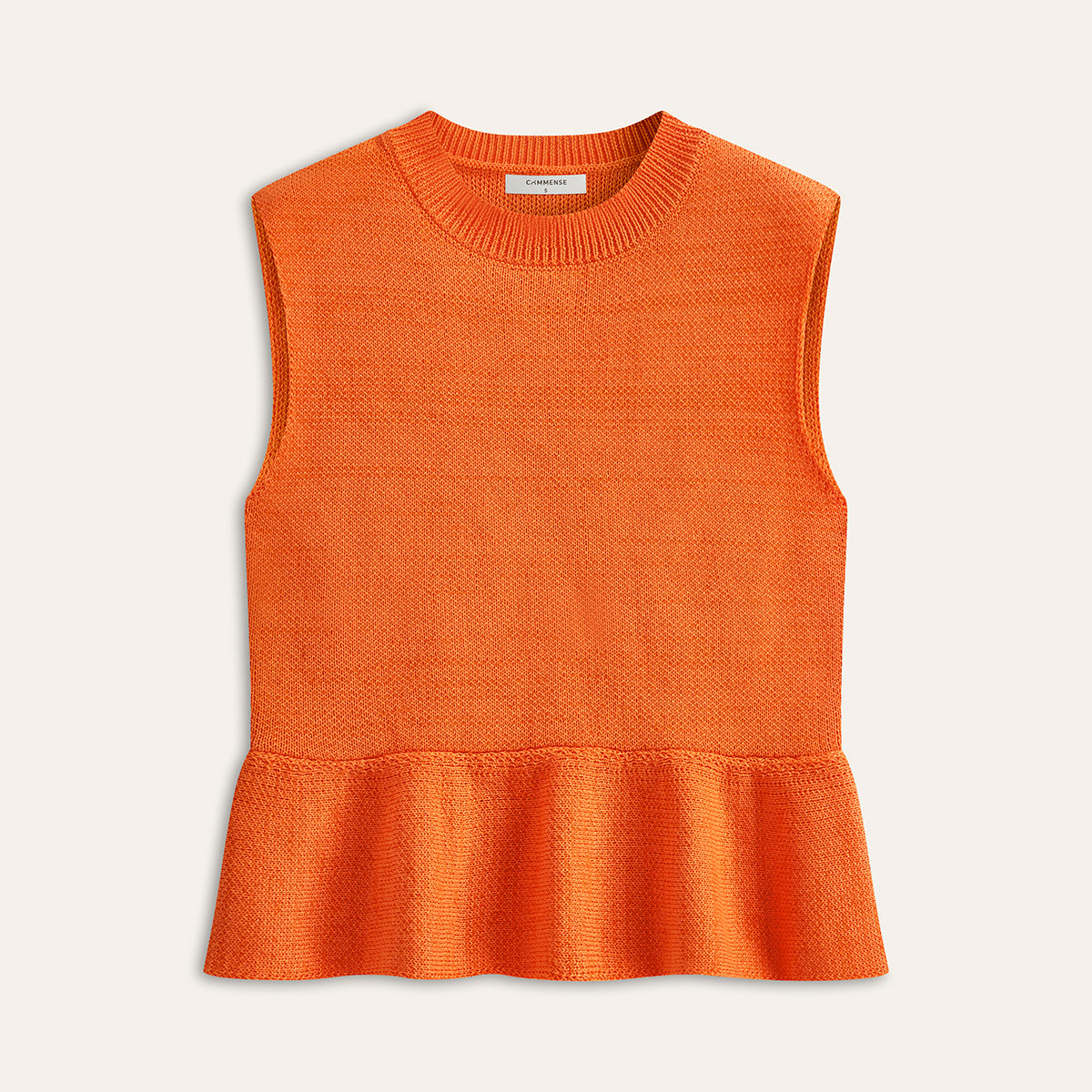 Kolsuz Fırfır Etek Uçlu Triko Yelek