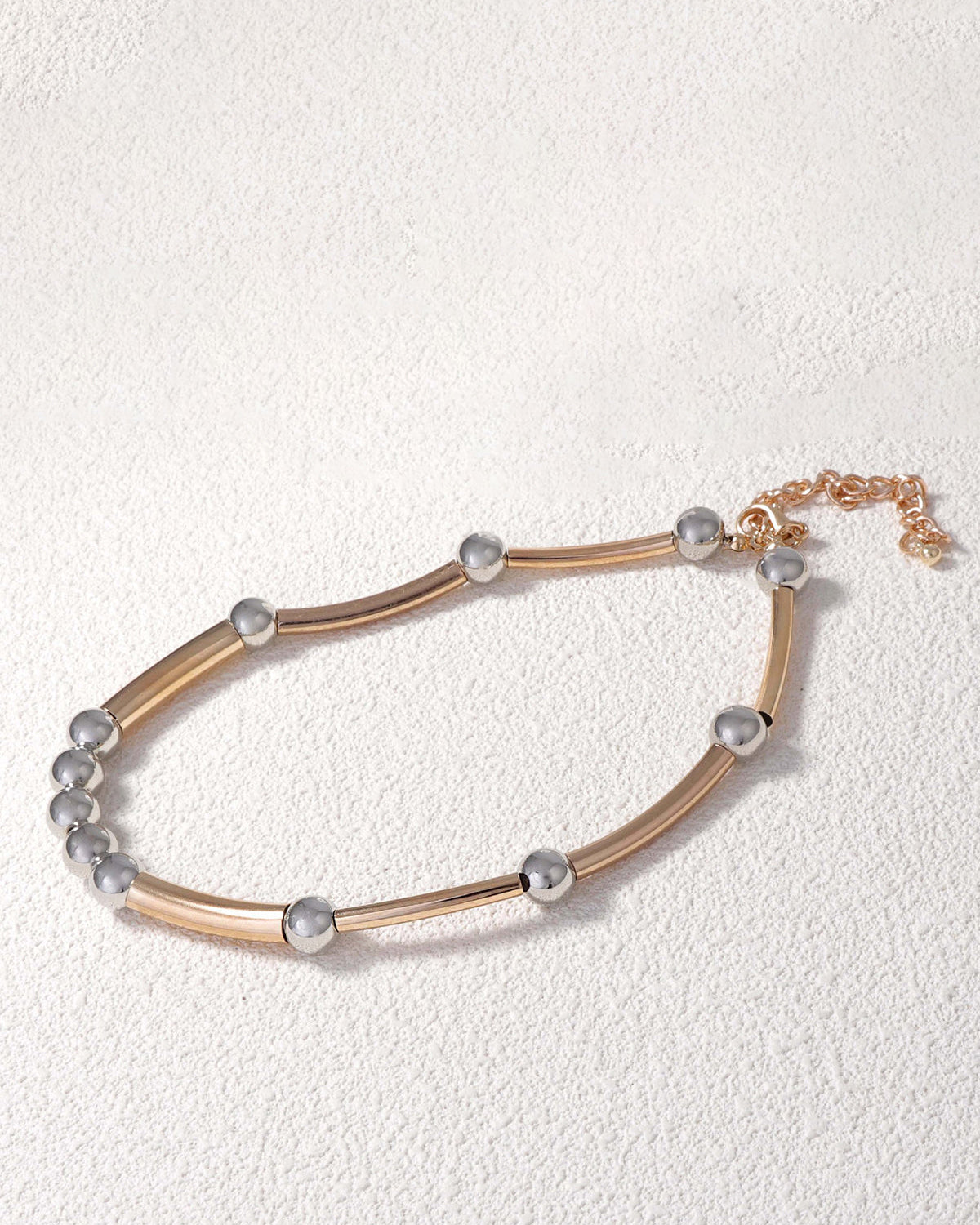 Minimalist İki Renkli Metal Kolye