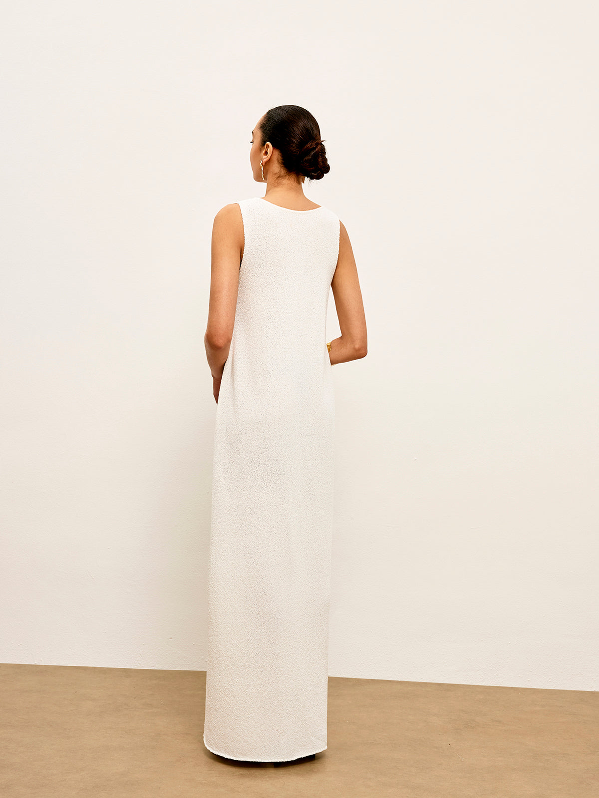 Metal Detay Kolsuz Kazak Elbise