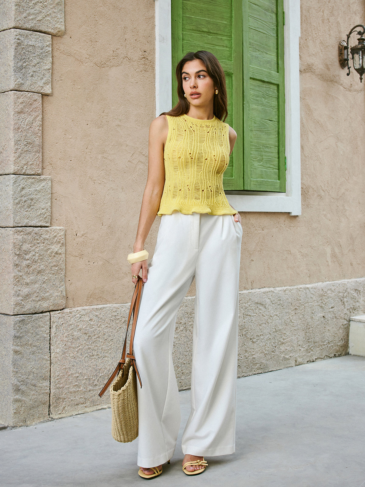 Marul Kenarlı Kazak Yelek