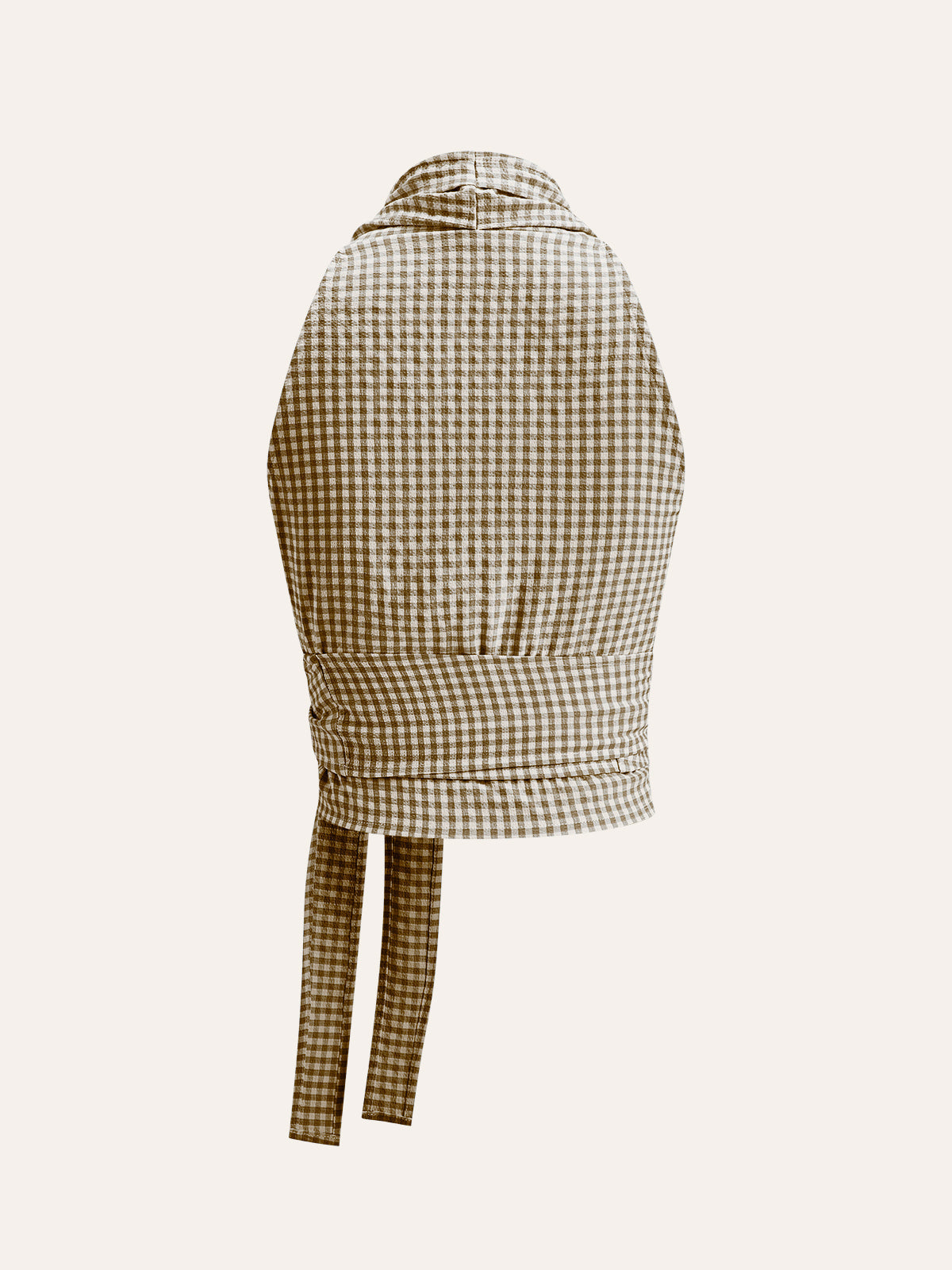 Pötikare Desenli Halter Yaka Sarmalı Üst