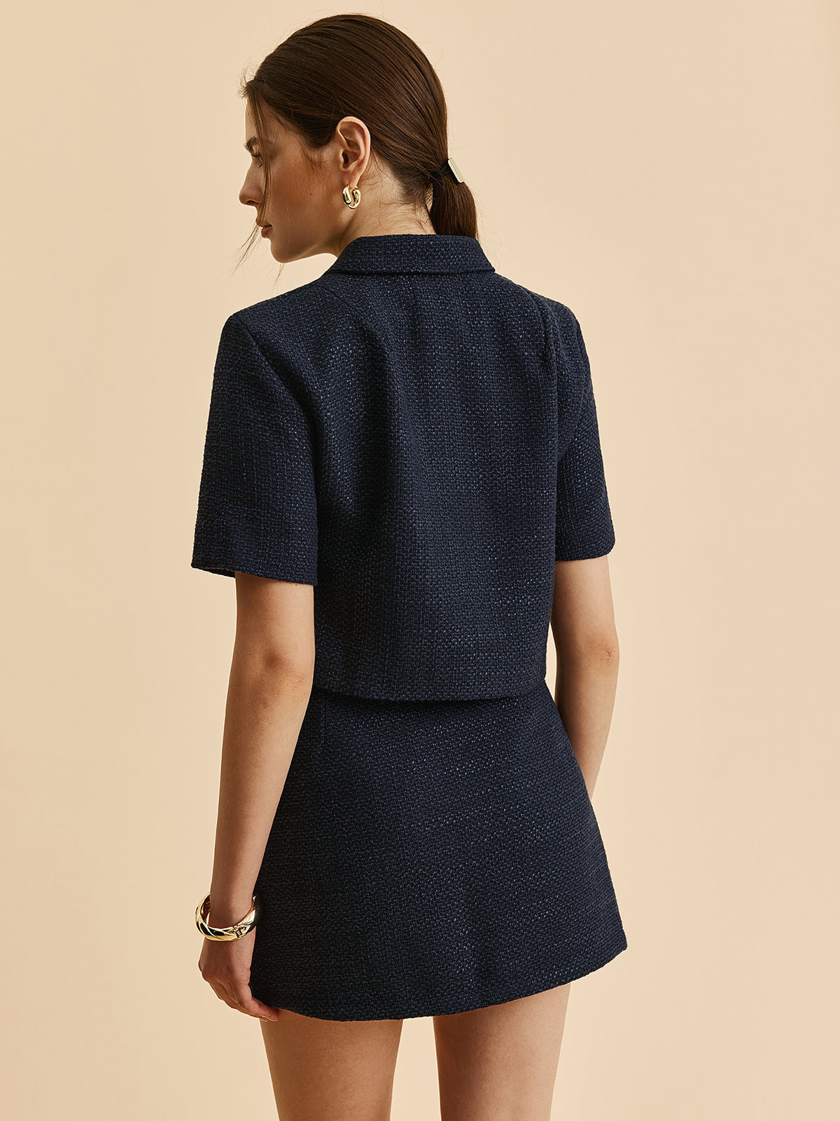 Kısa Kollu Cepli Ceket