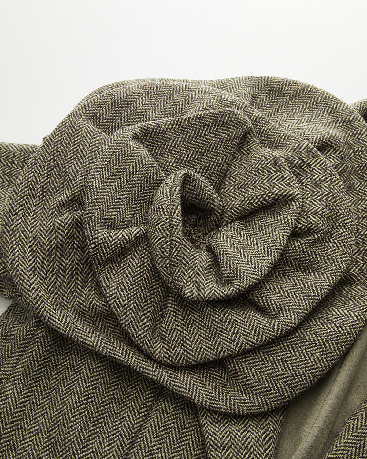 Büyük 3D Çiçek Detaylı Tek Düğmeli Tweed Blazer