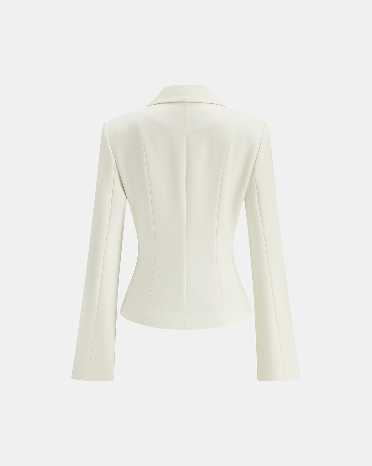 Fırfırlı Yaka Metal Düğmeli Blazer