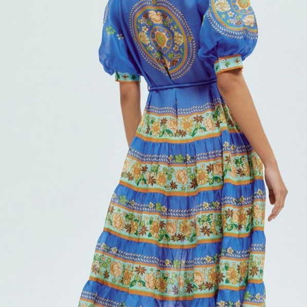 Flower Power Midi Elbise