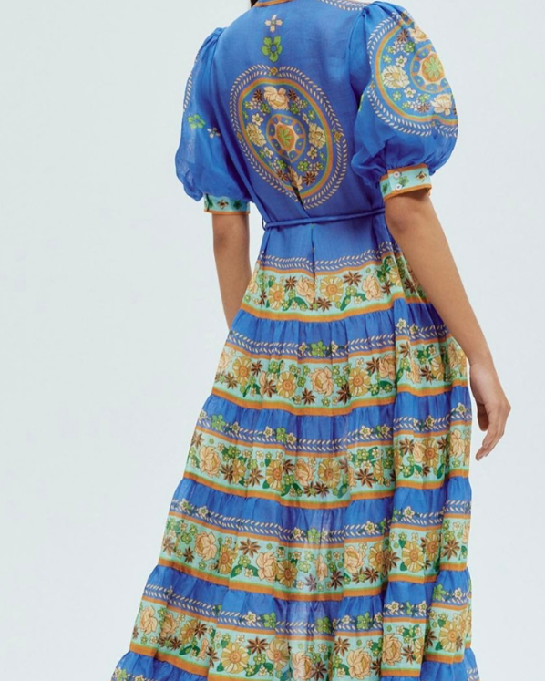 Flower Power Midi Elbise