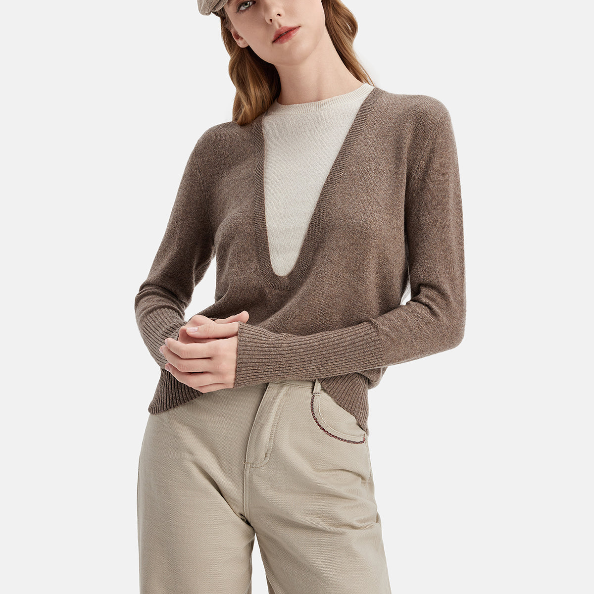 İkisi Bir Arada Kaşmir Kazak