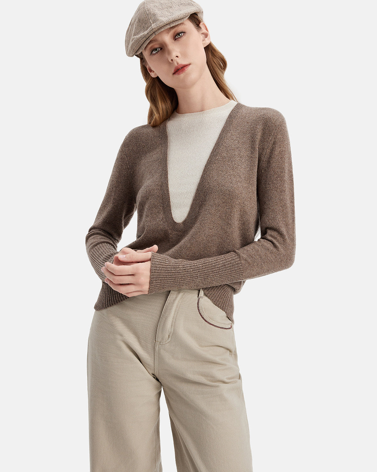 İkisi Bir Arada Kaşmir Kazak