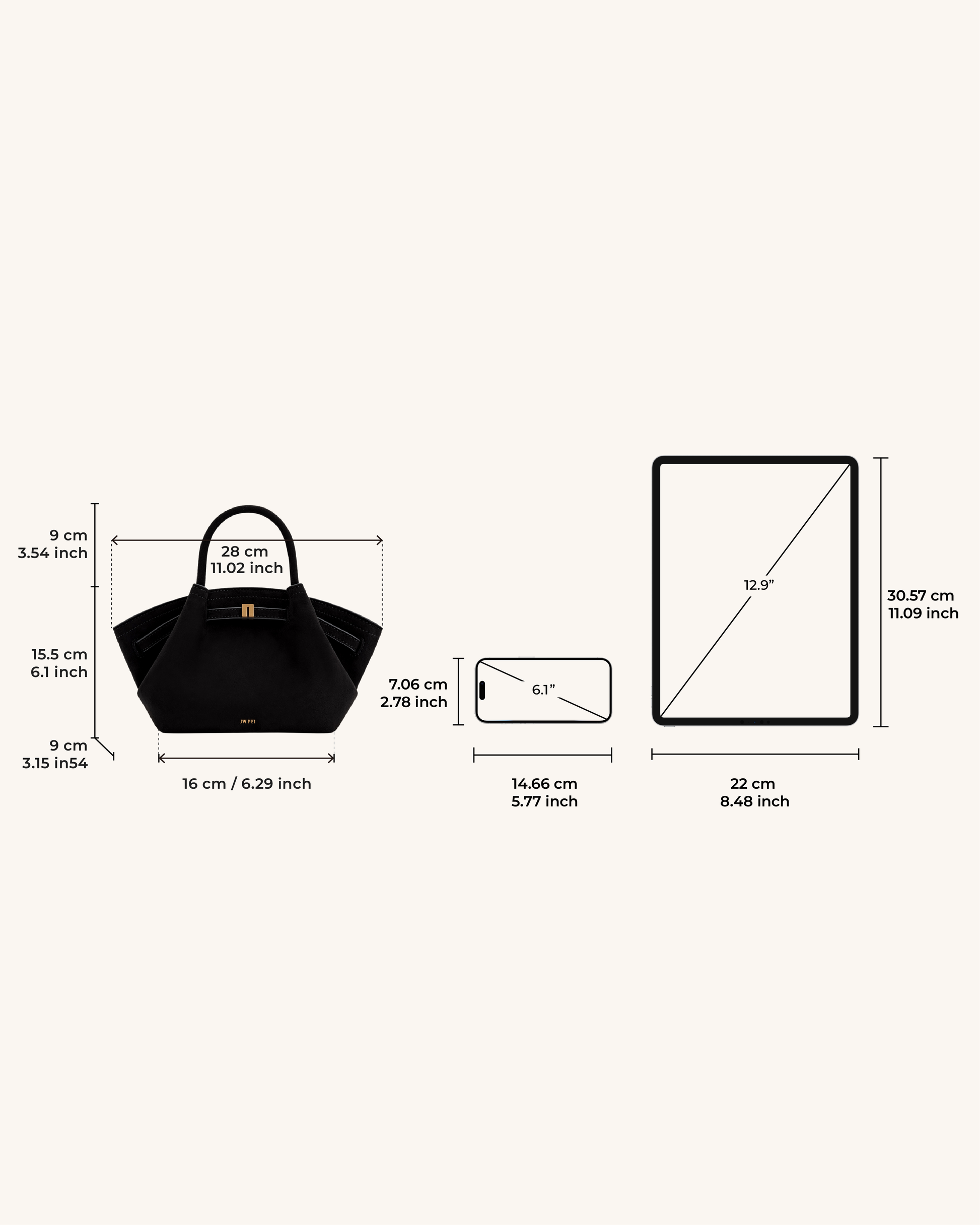 Eloura Small Tote Çanta - Siyah