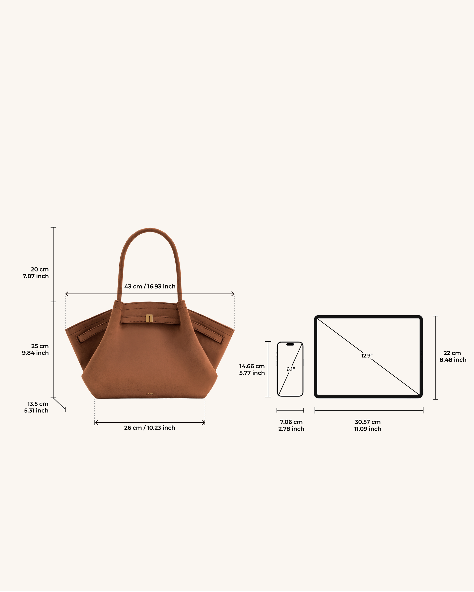 Eloura Tote Çanta - Taba