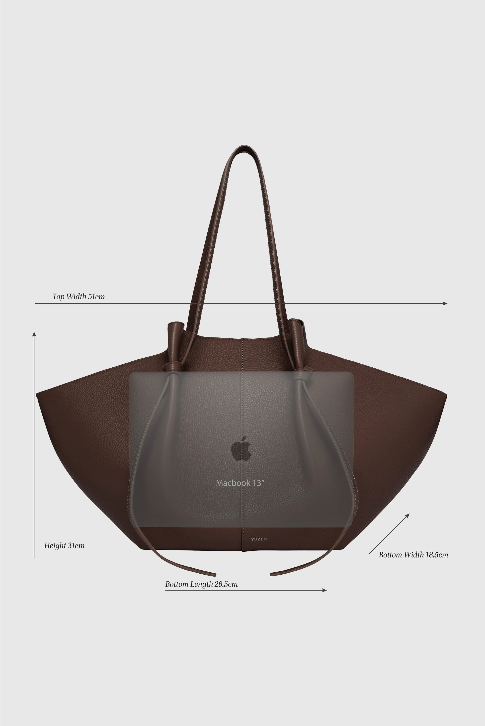 Vetra Süet Tote Çanta - Süet bordo