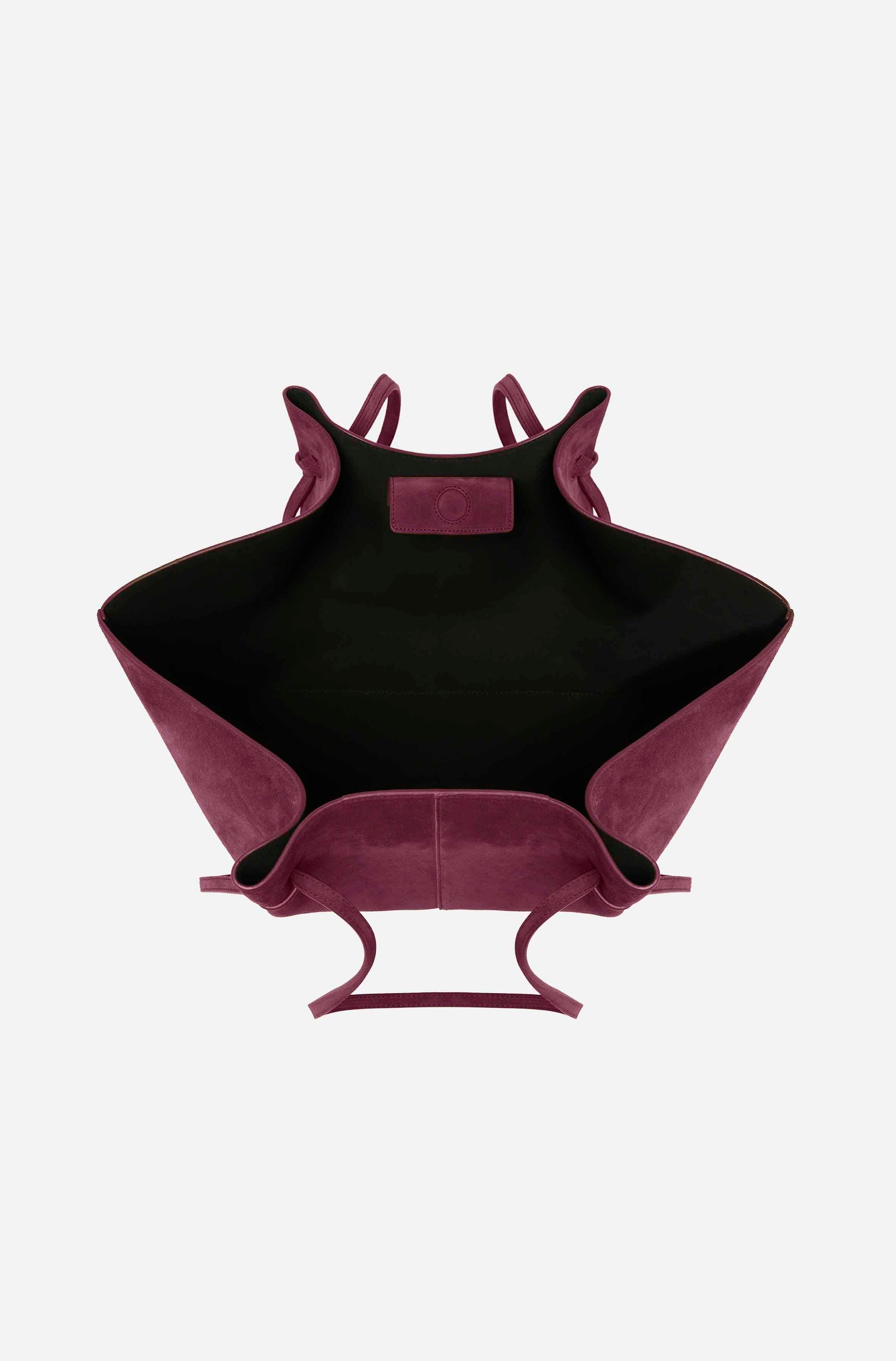 Vetra Süet Tote Çanta - Süet bordo