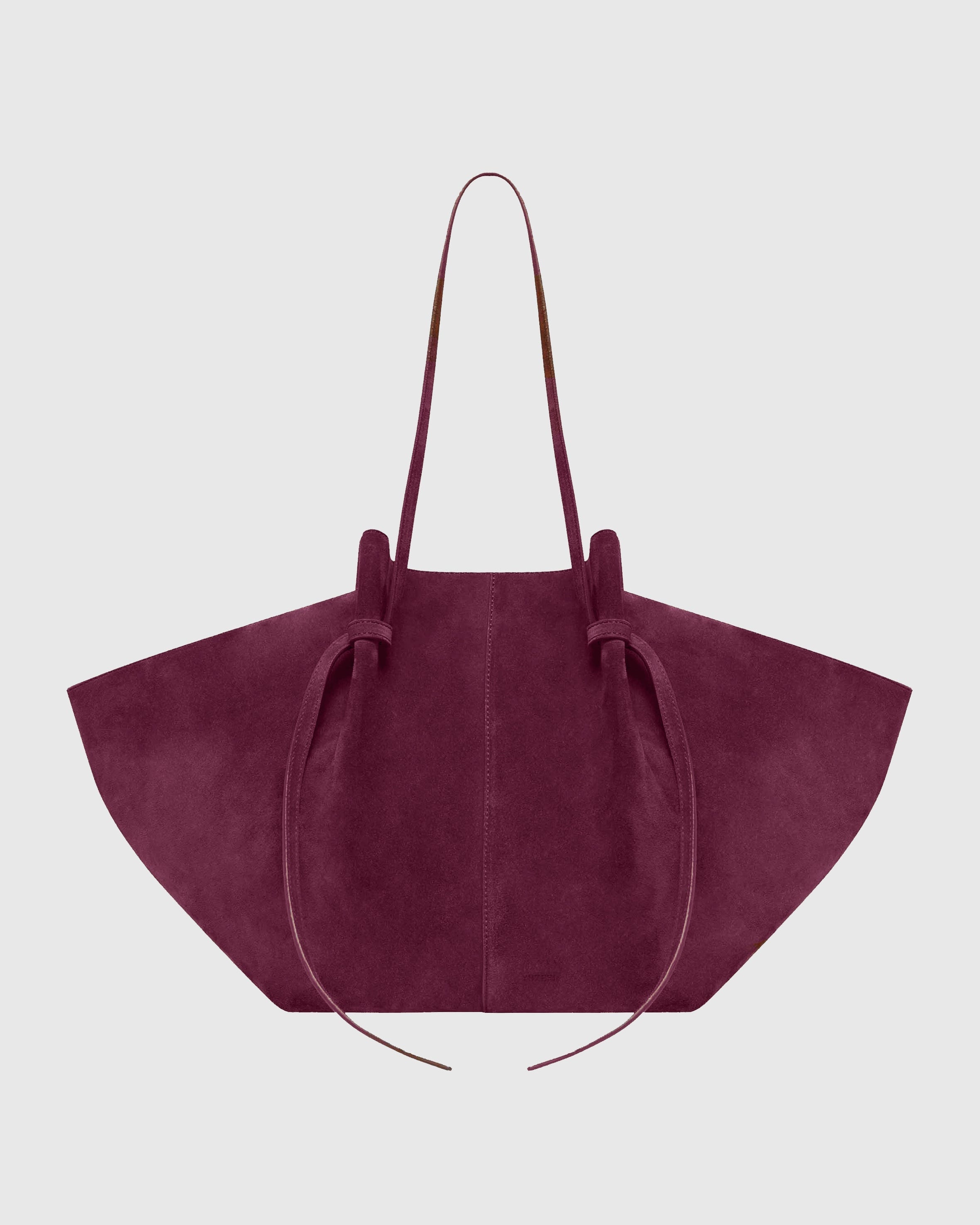 Vetra Süet Tote Çanta - Süet bordo