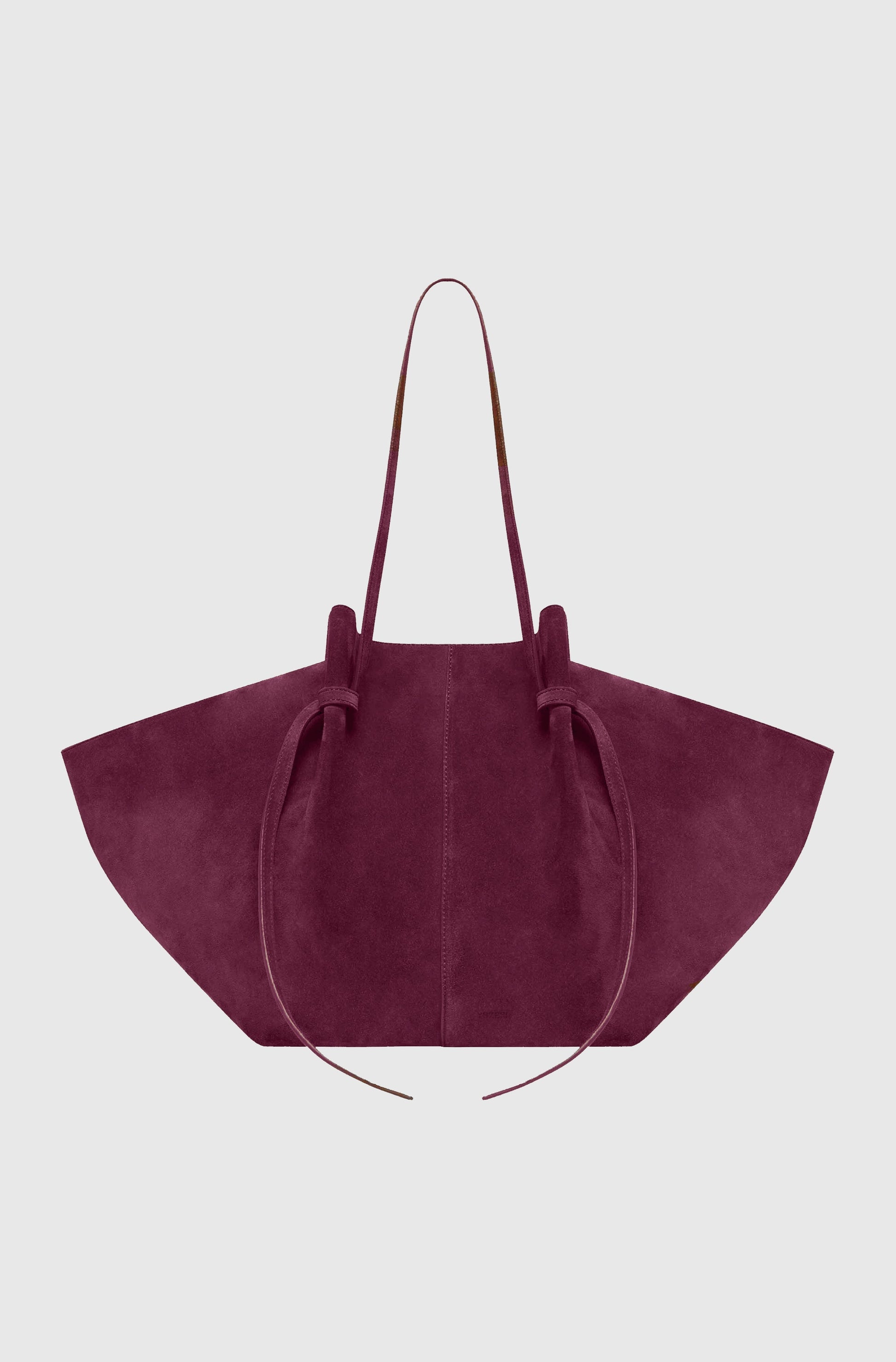 Vetra Süet Tote Çanta - Süet bordo