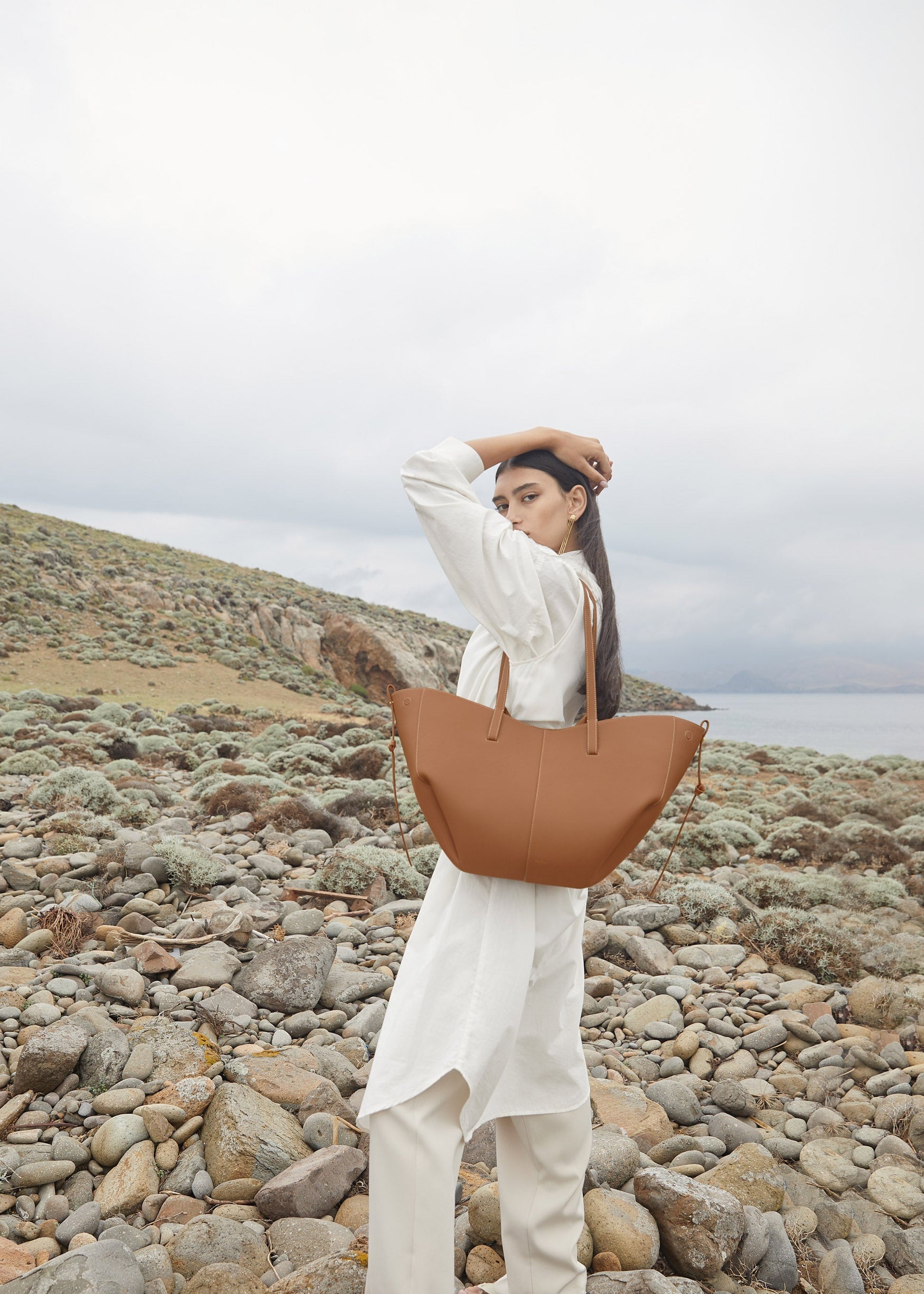 Cirelle Tote Çanta - Taba