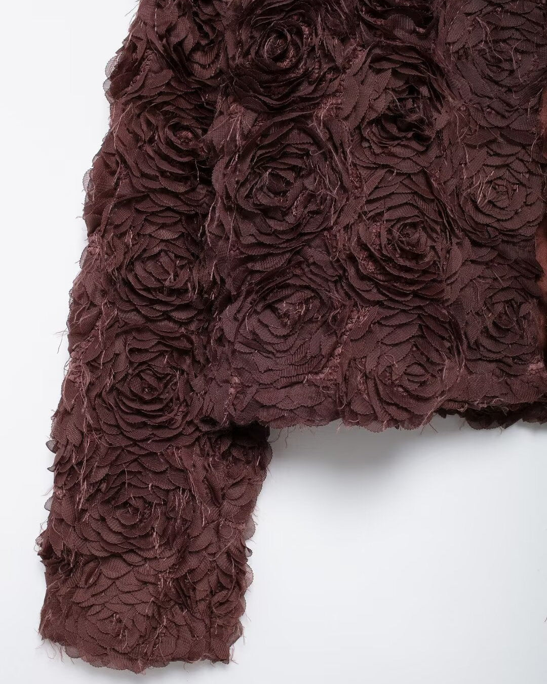 Çiçek Aplikeli Kısa Ceket