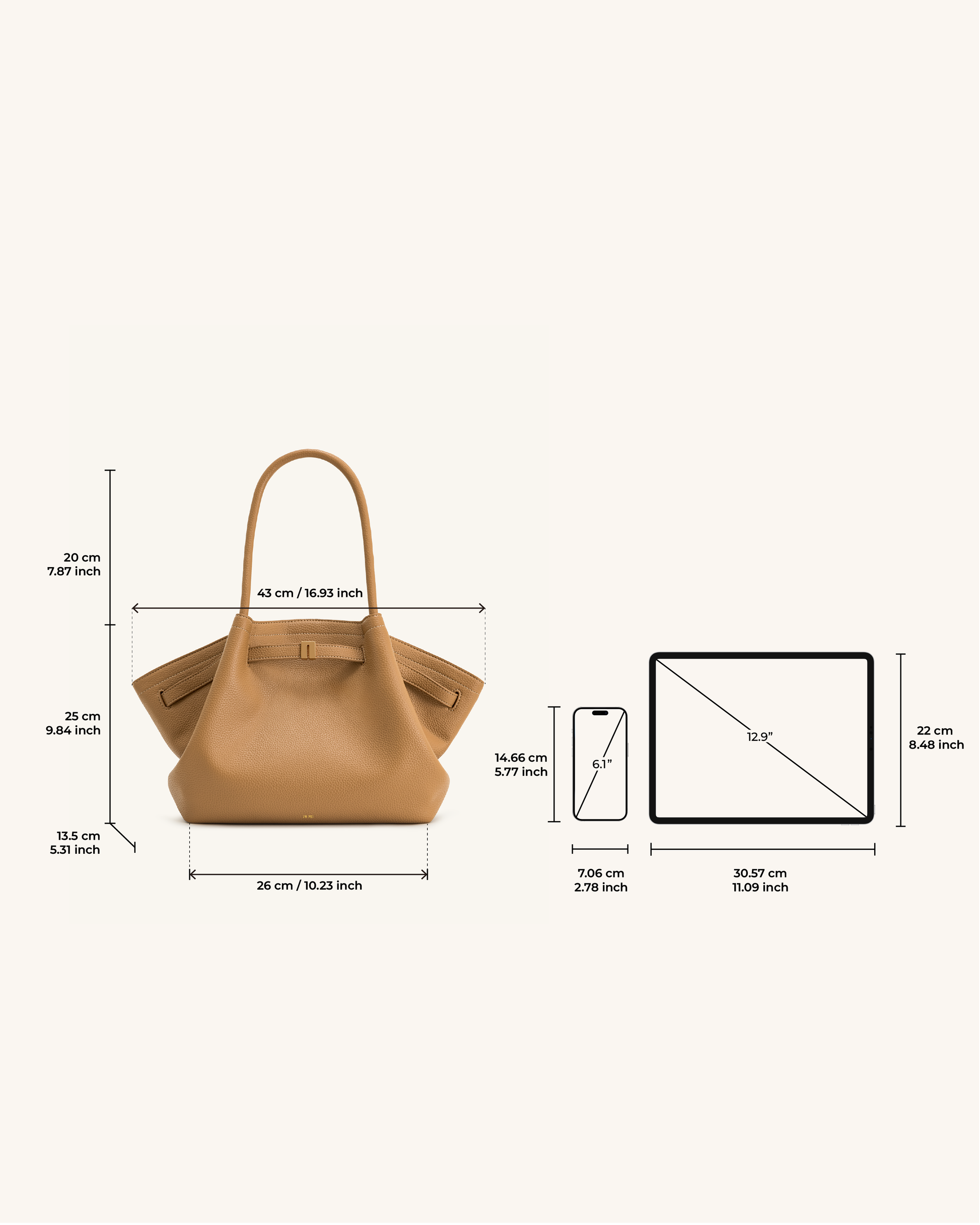 Eloura Tote Çanta - Karamel