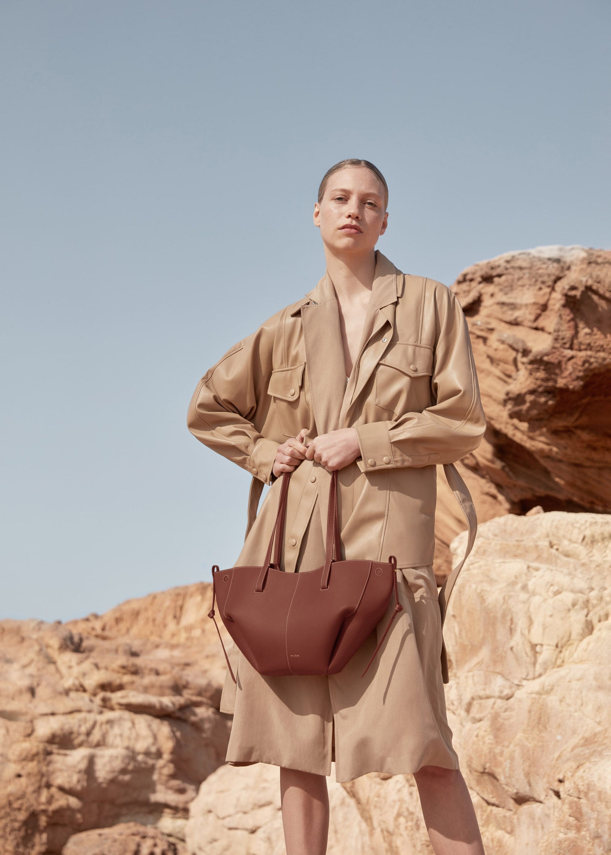Cirelle Small Tote Çanta - Taba