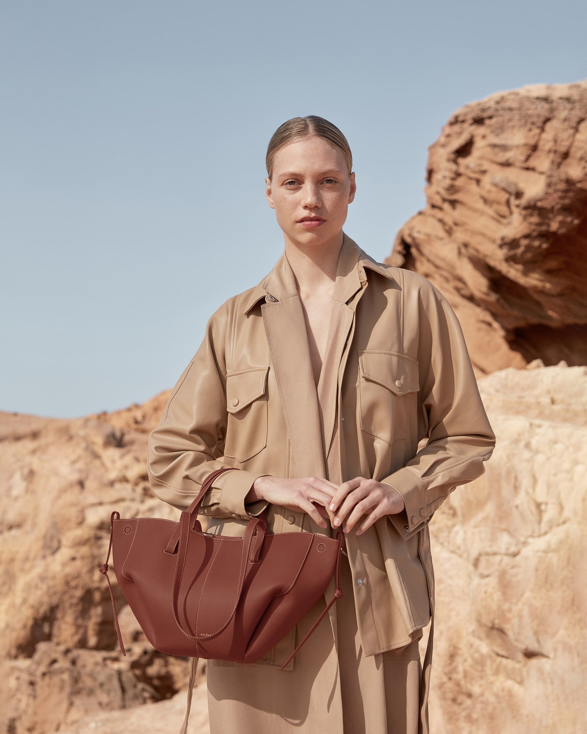 Cirelle Small Tote Çanta - Taba