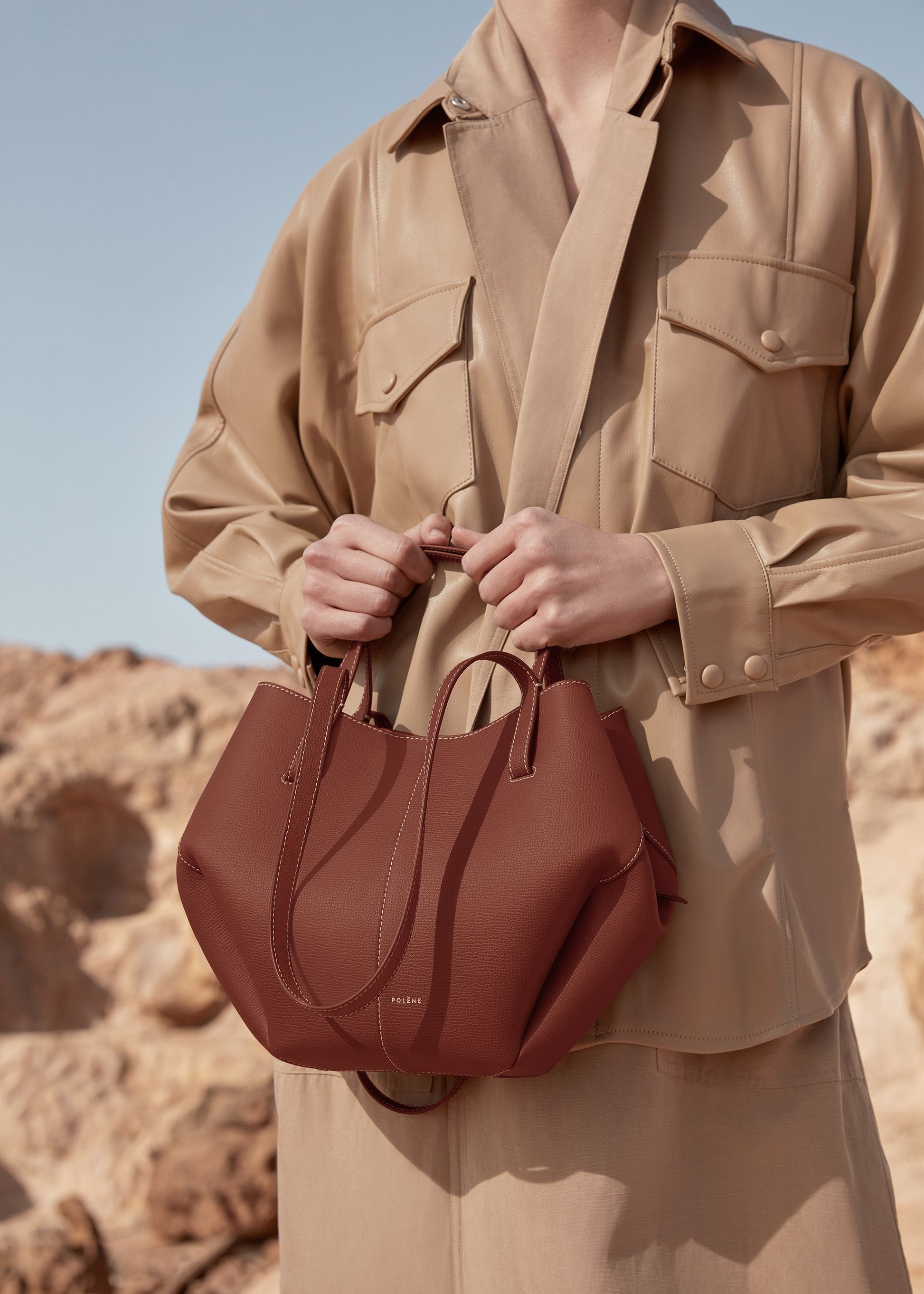 Cirelle Small Tote Çanta - Taba