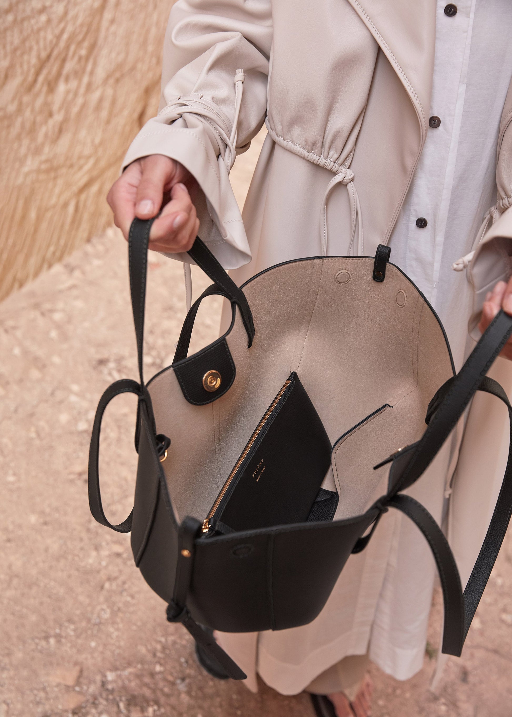 Cirelle Small Tote Çanta - Siyah