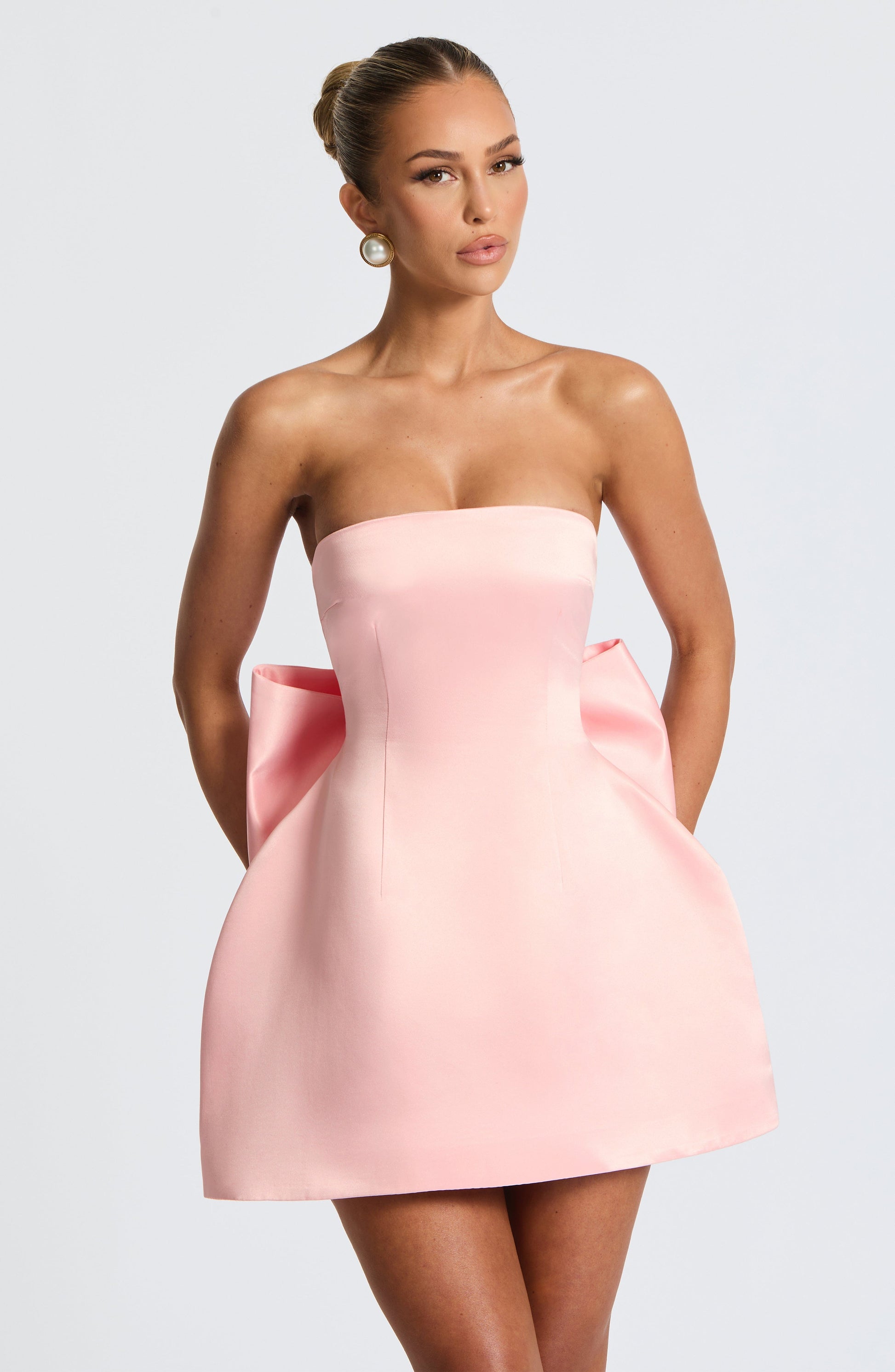 Abbey Mini Elbise – Blush