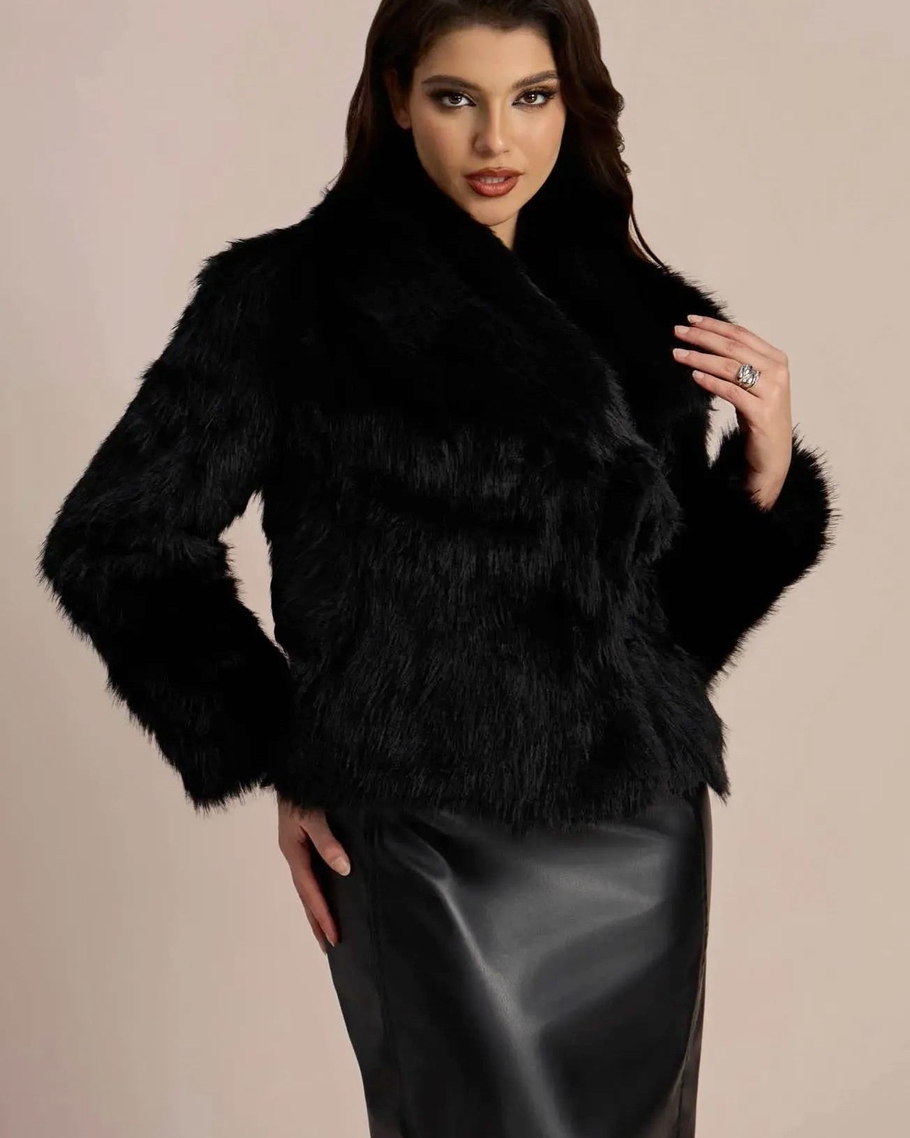 Candice Yaka Kürk Ceket