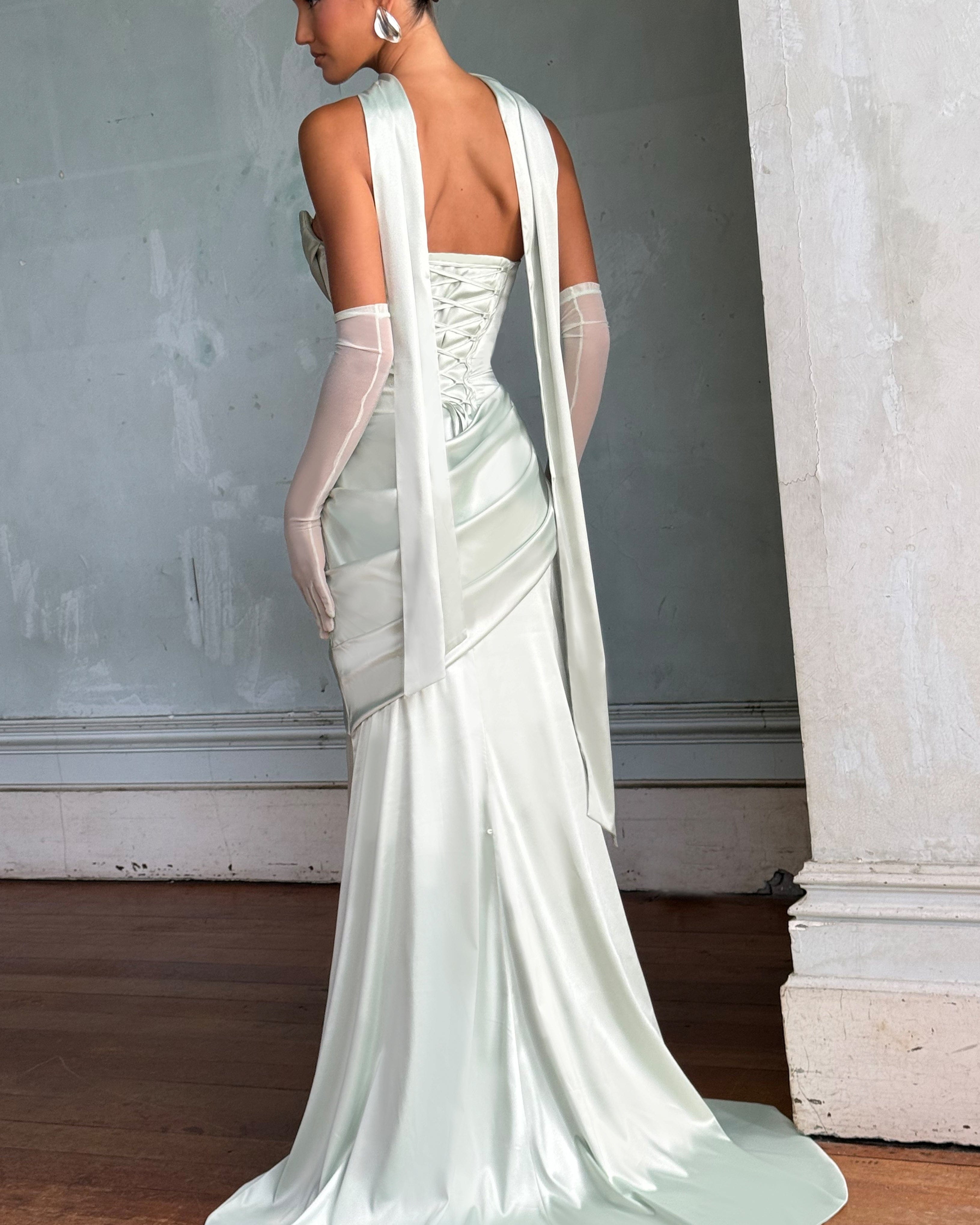 Kensington Maxi Elbise – Mint