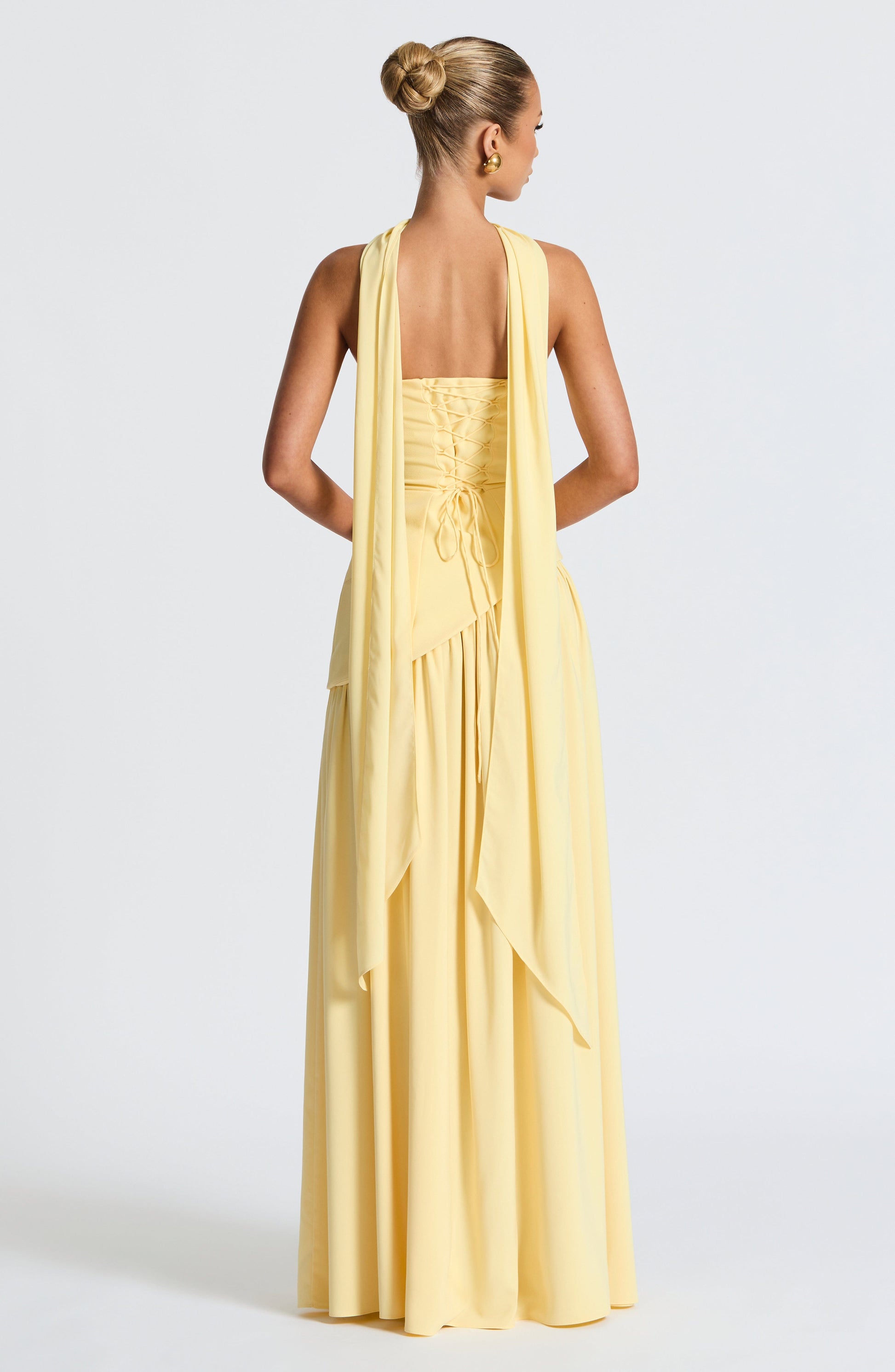 Maliyah Maxi Elbise – Limon Sarısı