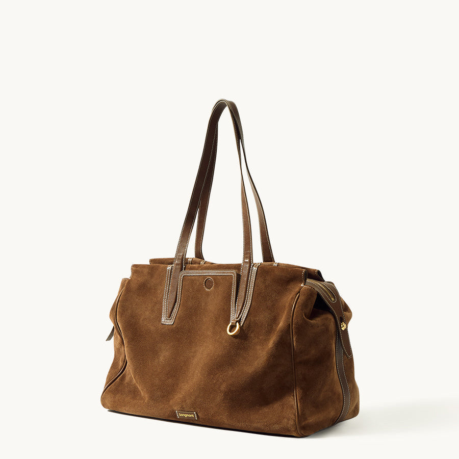 Evara Duffle Çanta - Süet taba