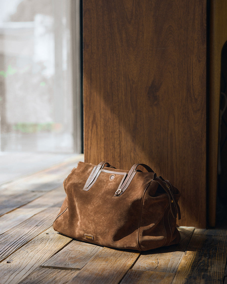 Evara Duffle Çanta - Süet taba