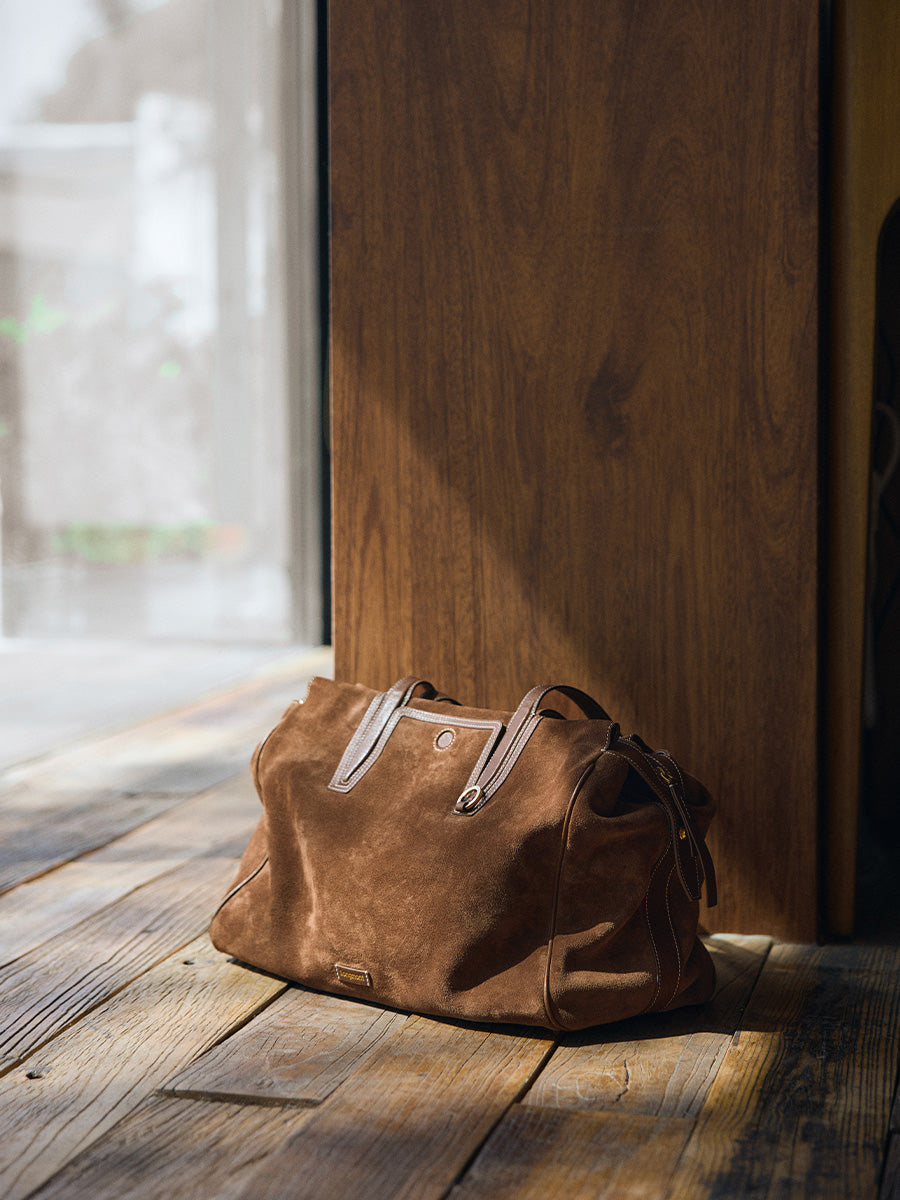 Evara Duffle Çanta - Süet taba