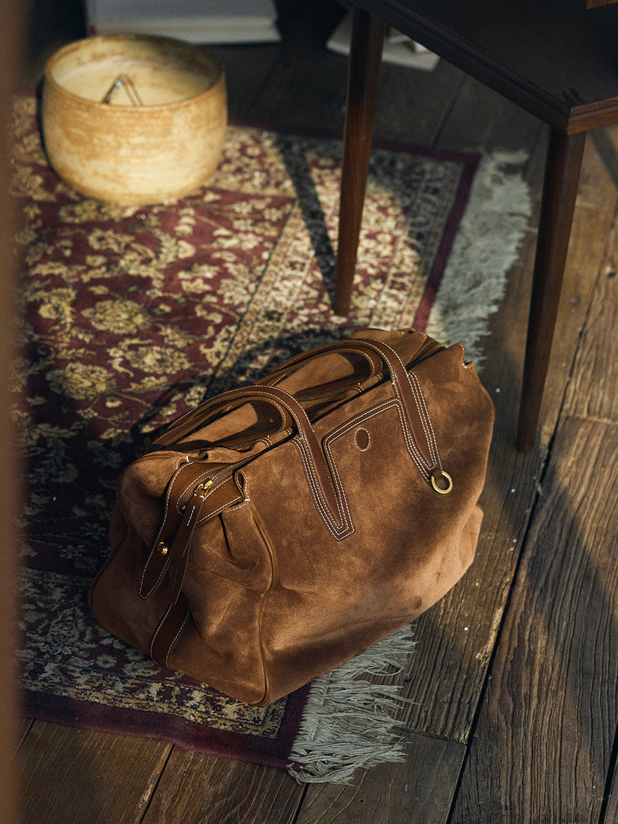Evara Duffle Çanta - Süet taba
