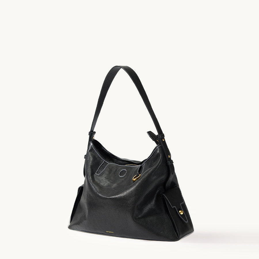 Loreva Large Hobo Çanta - Siyah