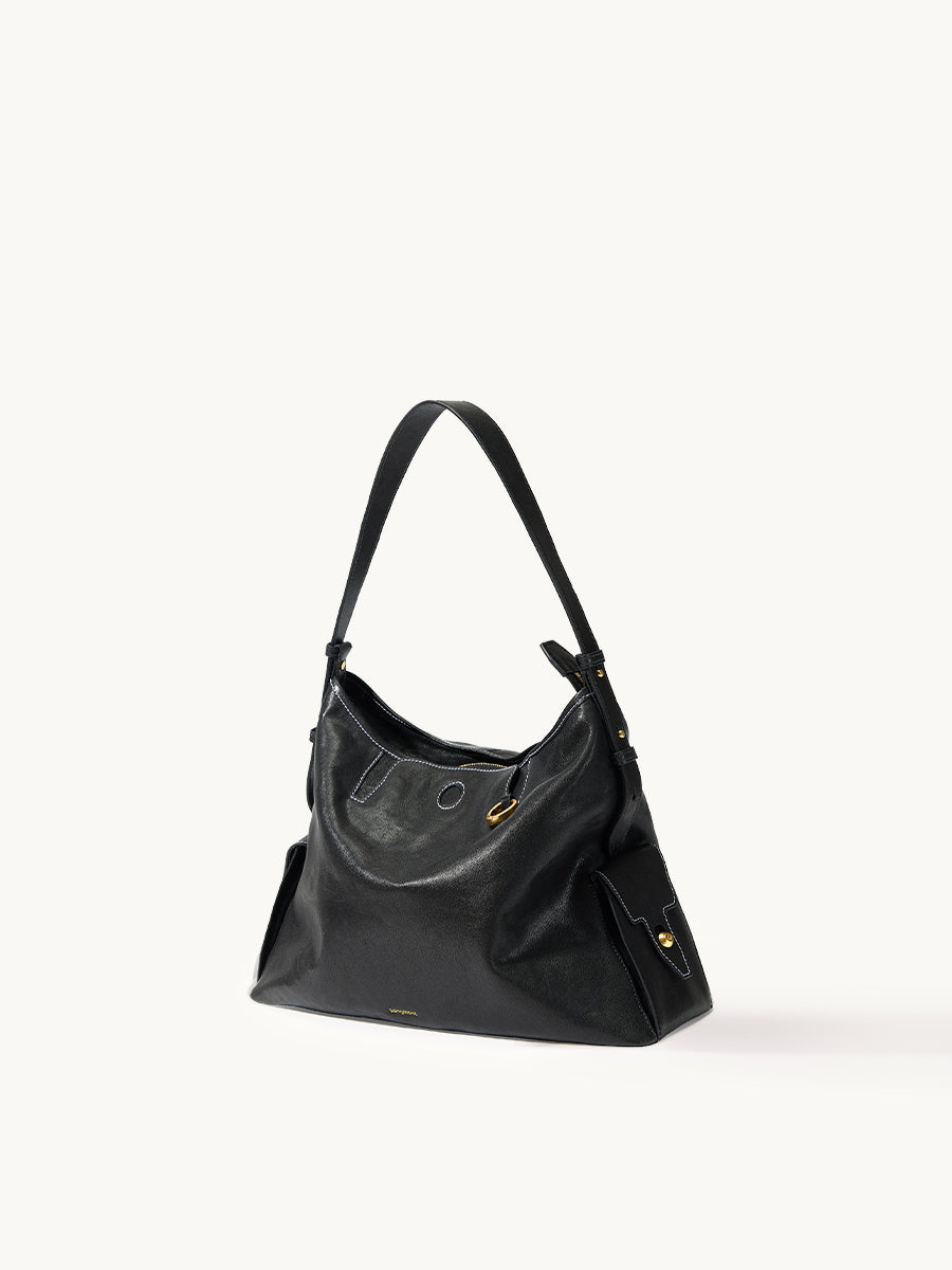 Loreva Large Hobo Çanta - Siyah