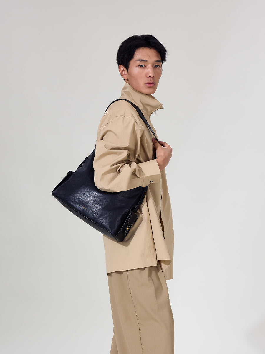 Loreva Large Hobo Çanta - Siyah