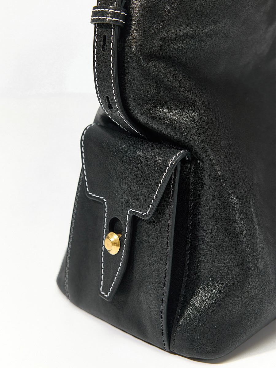 Loreva Large Hobo Çanta - Siyah