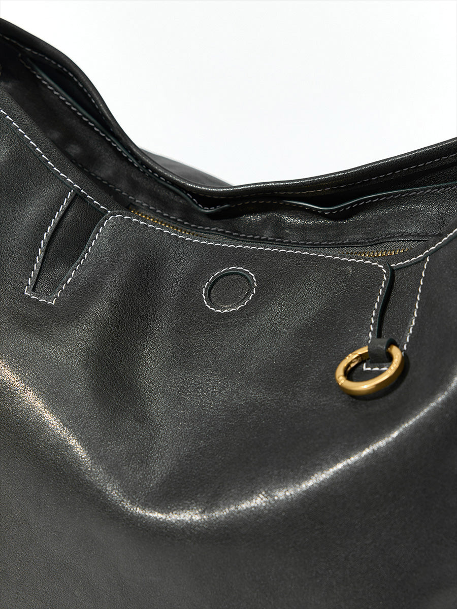 Loreva Large Hobo Çanta - Siyah