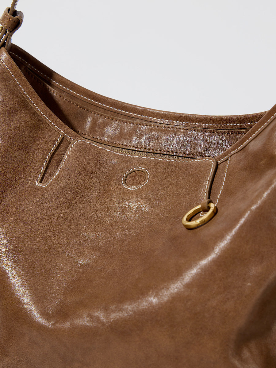 Loreva Large Hobo Çanta - Taba