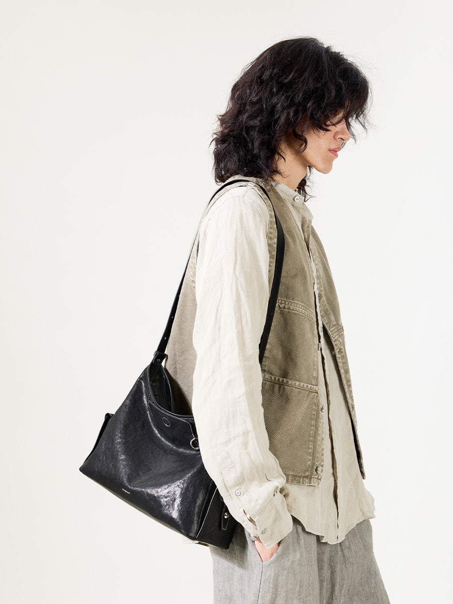 Loreva Large Hobo Çanta - Siyah