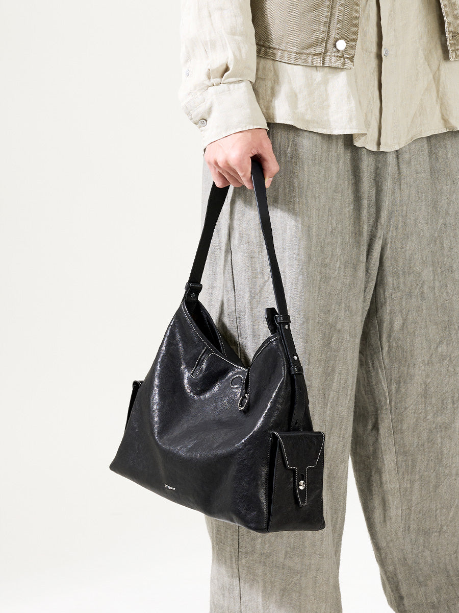 Loreva Large Hobo Çanta - Siyah