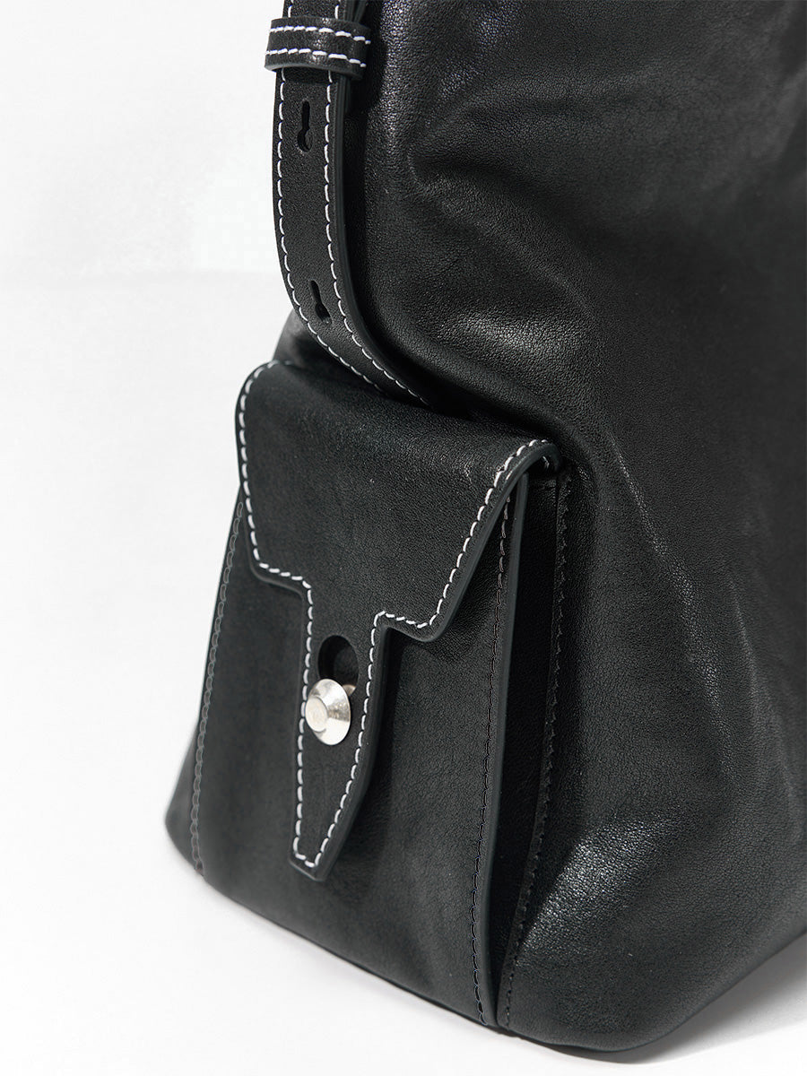 Loreva Large Hobo Çanta - Siyah