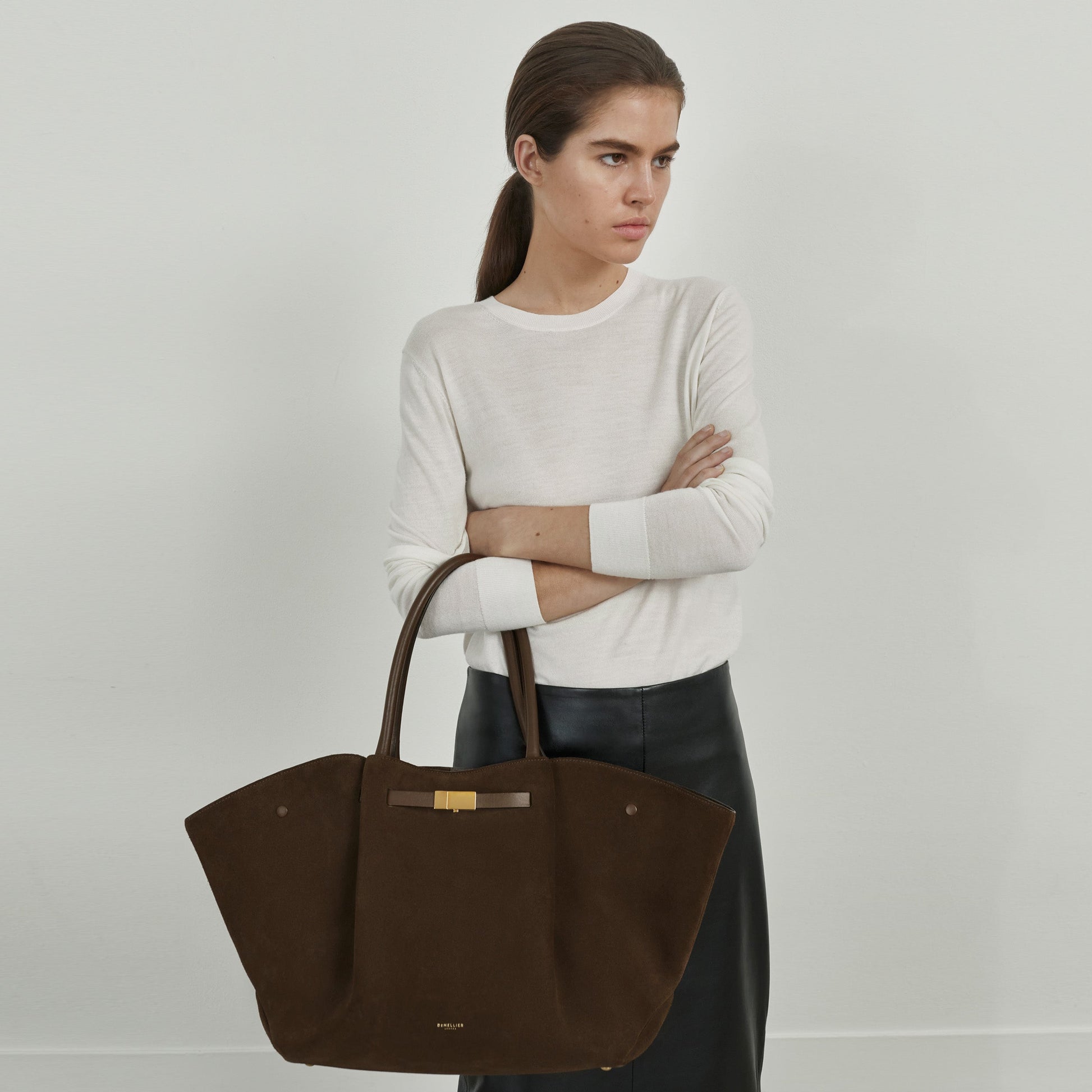 Milenne Tote Çanta - Kahverengi