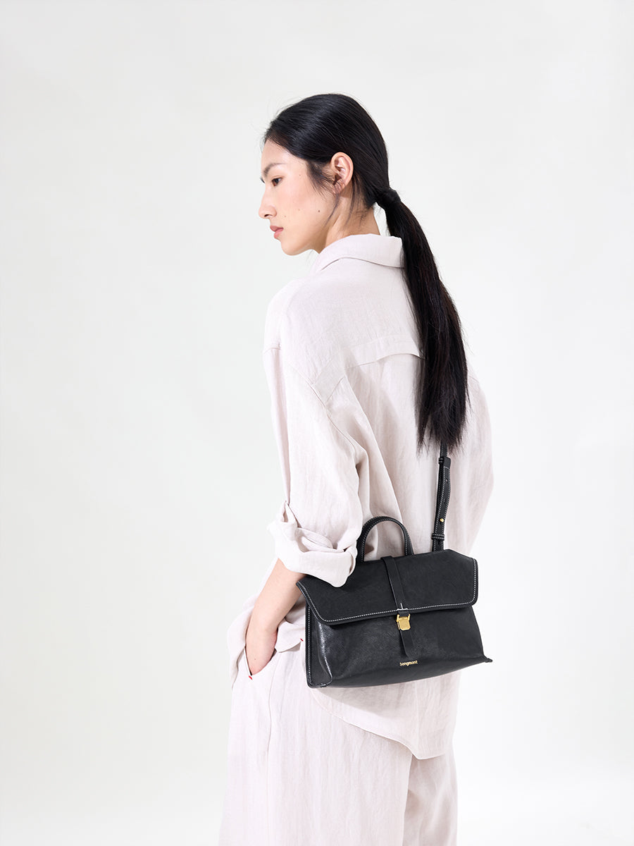 Marven Satchel Çanta - Siyah