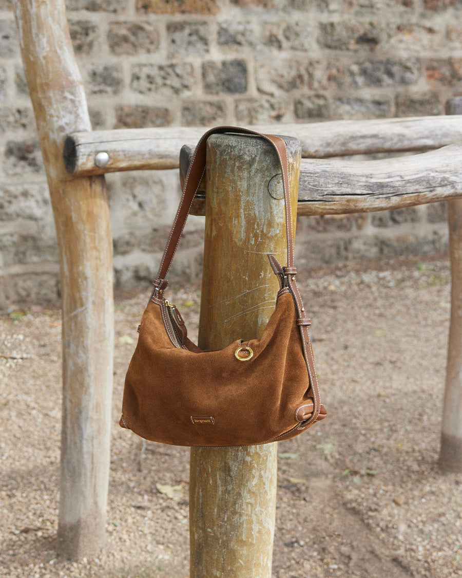 Loreva Small Hobo Çanta - Süet taba