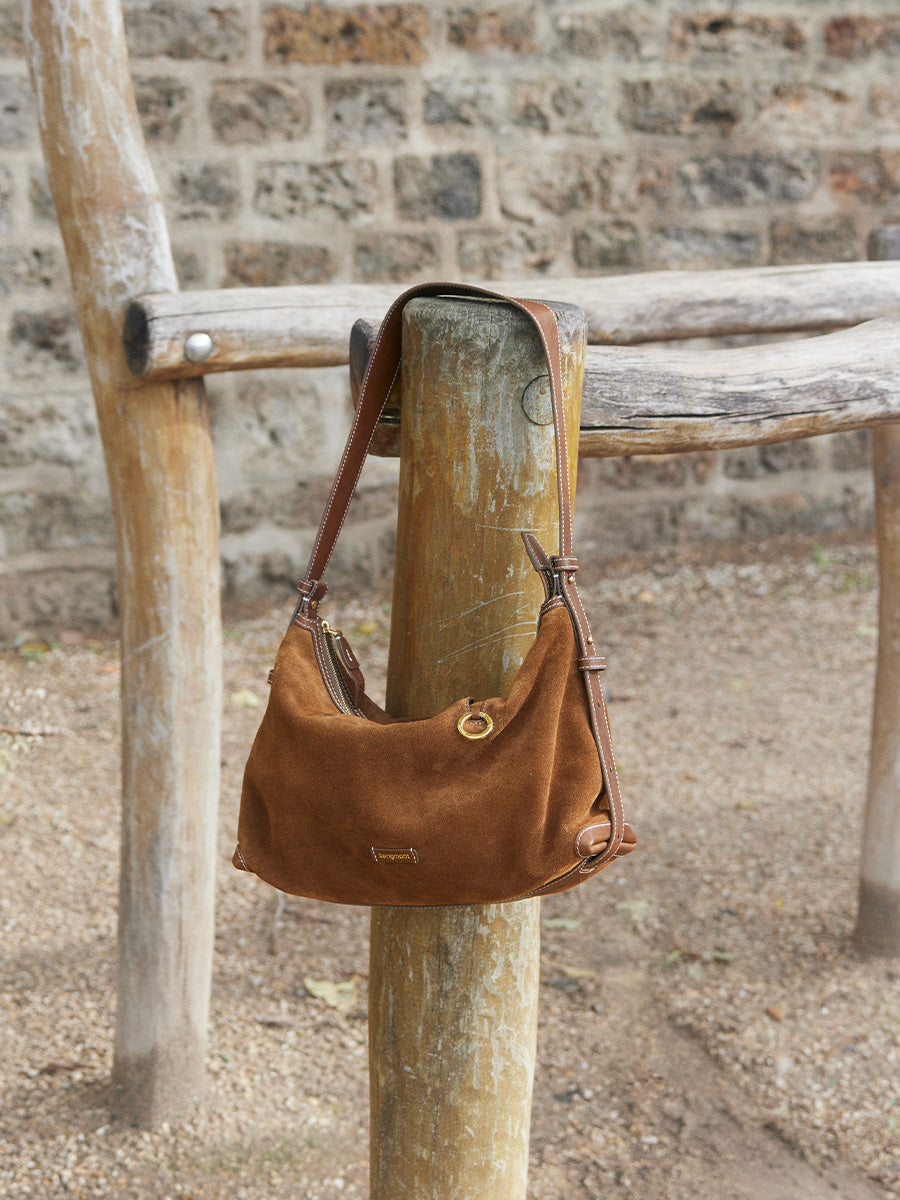 Loreva Small Hobo Çanta - Süet taba