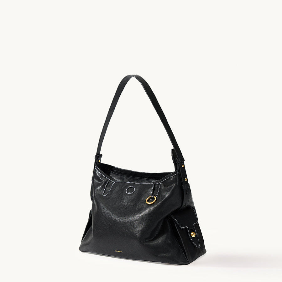 Loreva Medium Hobo Çanta - Siyah